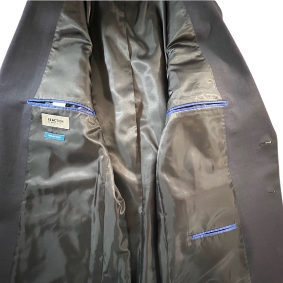 Kenneth Cole REACTION Techni-Cole Stretch Slim Fit Blazer, Navy Blue, 44R, NWT - Picture 7 of 11